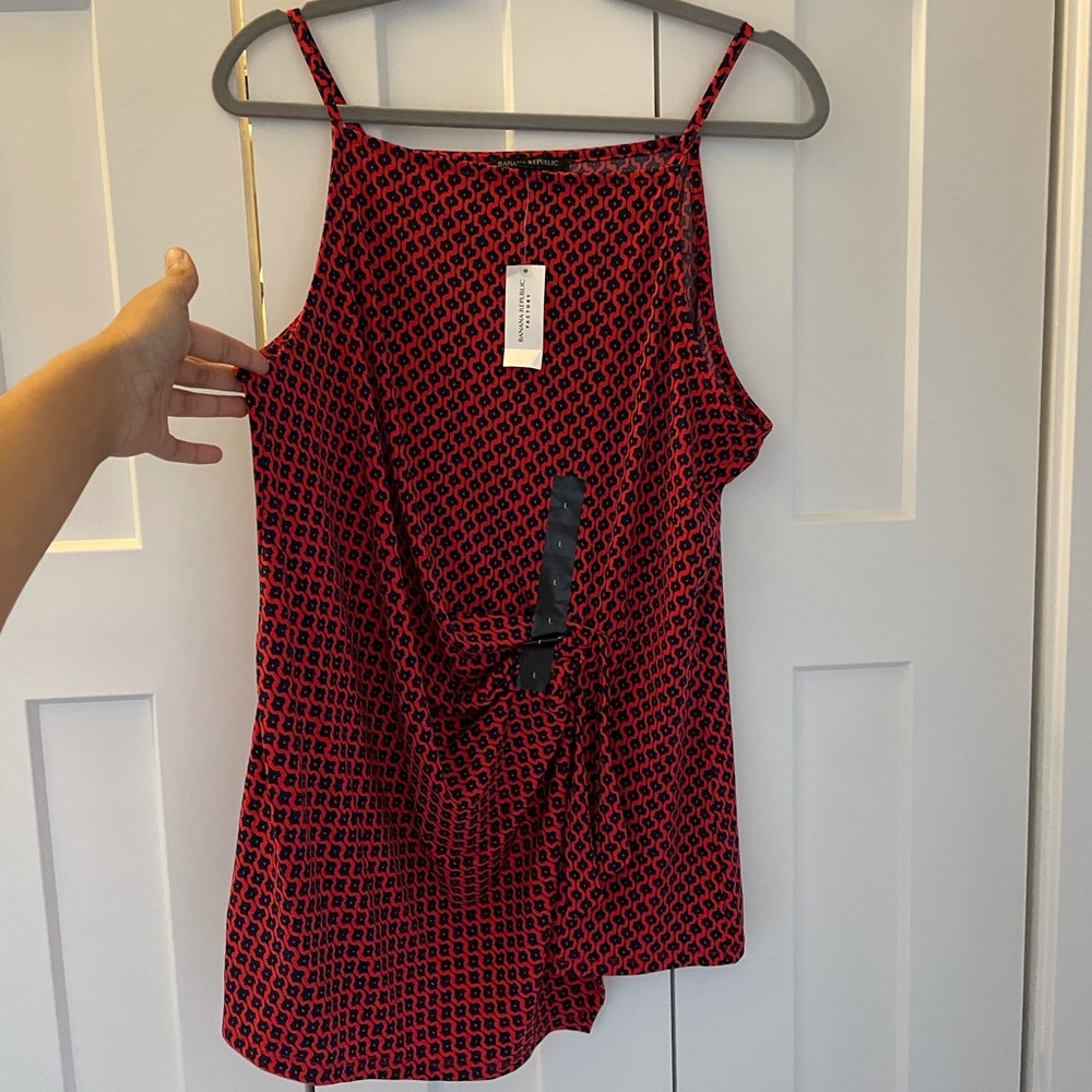 Patterned Sleeveless Top